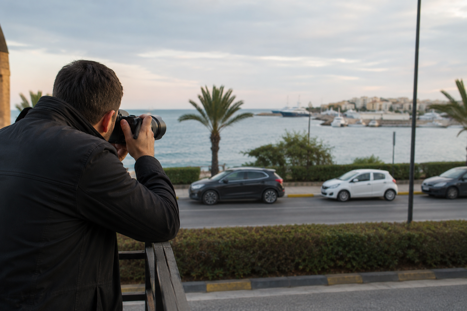 ντετέκτιβ στη γλυφάδα πραγματοποιεί επαγγελματική παρακολούθηση σε περιοχή των νοτίων προαστίων